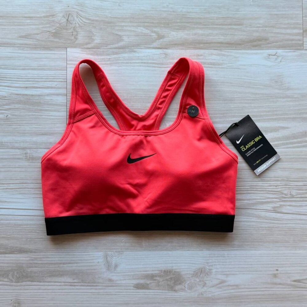 Nike Classic Bra Coral/Black